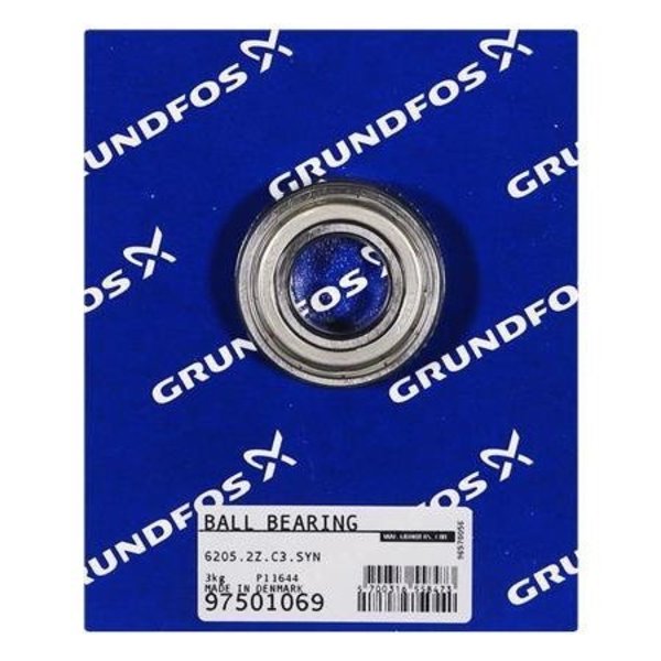 Grundfos Pump Repair Parts- Ball bearing 6205.2Z.C3.SYN / spare. 97501069